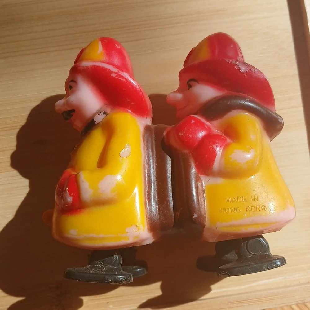 Vintage Firemen Marx Ramp Walker Hong Kong 1960's